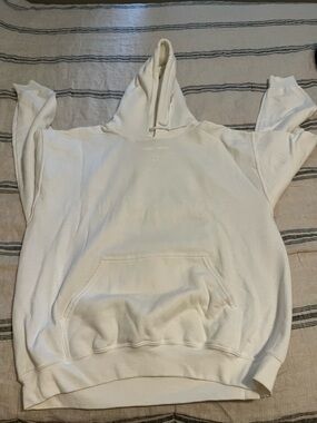 Lonely Ghost - All White Large “Text Me When You Get Home” Hoodie